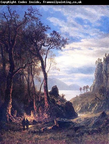 Albert Bierstadt The Campfire